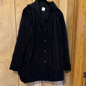 J. Jill Elegant Black Teddy Jacket